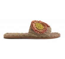 A Prezzi Outlet Sandal with raffia accessories F08171824-0258 Offerta